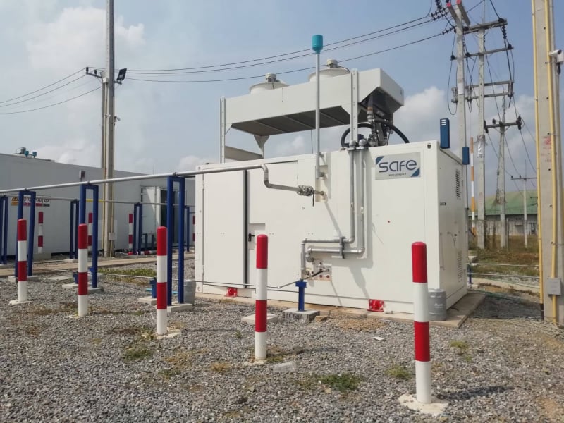 Bangsapan biogas upgrading facility in Prachuap Khiri Khan, Thailand