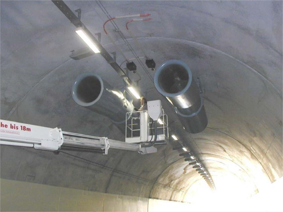 Witt&Sohn high-efficiency banana jet fan for tunnel applications