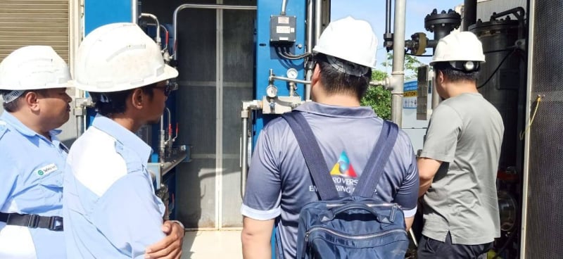 DSN biogas upgrading project facility in Kalimantan Timur, Indonesia