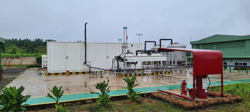 DSN biogas upgrading project facility in Kalimantan Timur, Indonesia