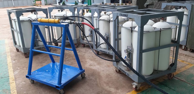 DSN biogas upgrading project facility in Kalimantan Timur, Indonesia