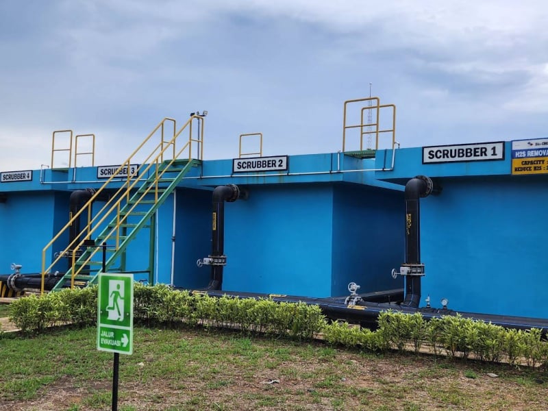 DSN biogas upgrading project facility in Kalimantan Timur, Indonesia - Pioneering biogas-to-biomethane projects with membrane technology.