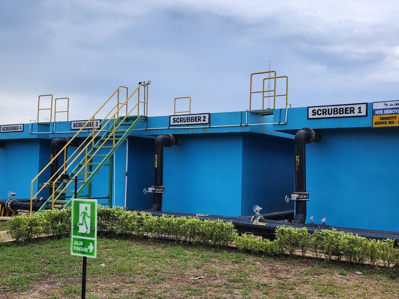 DSN biogas upgrading project facility in Kalimantan Timur, Indonesia - Pioneering biogas-to-biomethane projects with membrane technology.