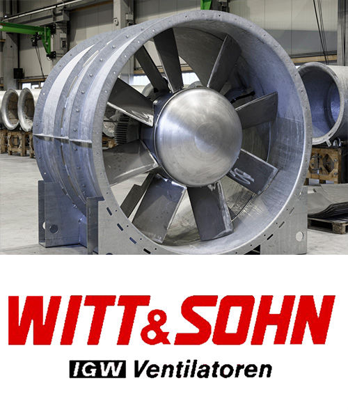 Witt&Sohn high-efficiency axial fan for industrial applications